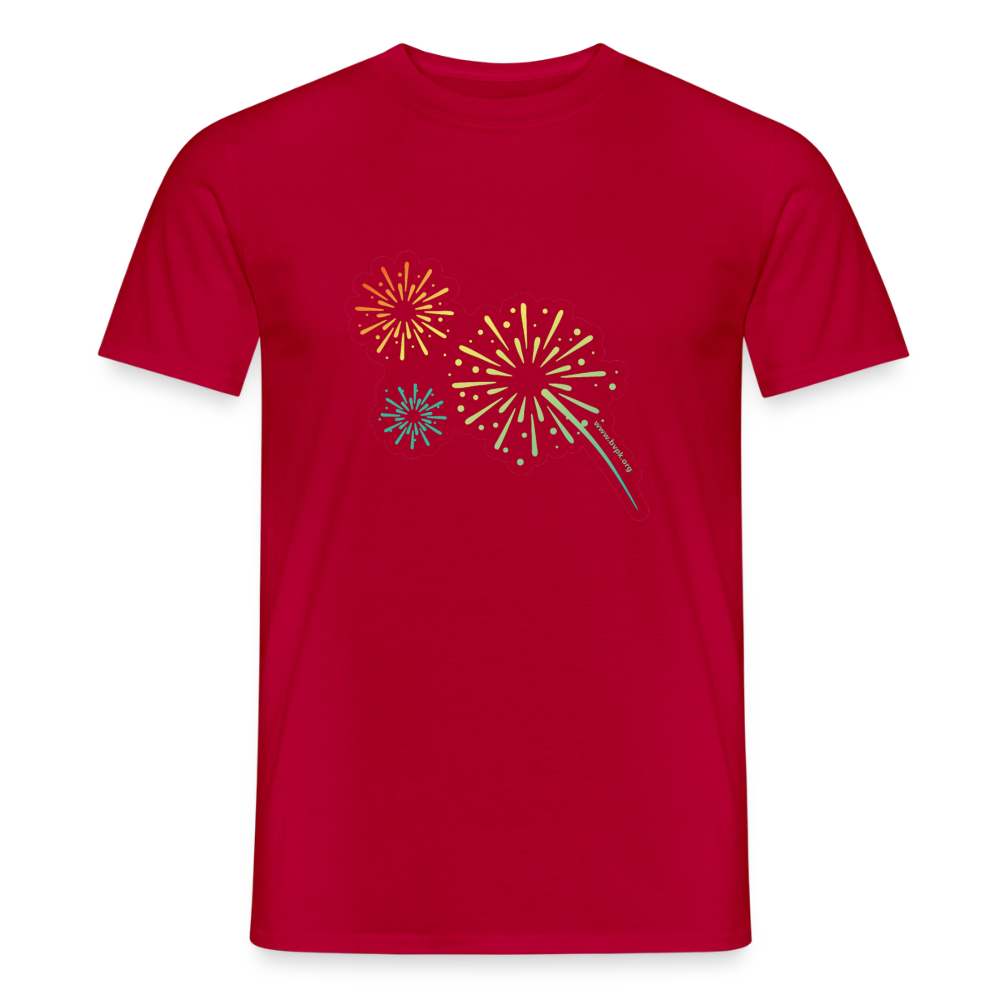 Funken Männer T-Shirt - Rot