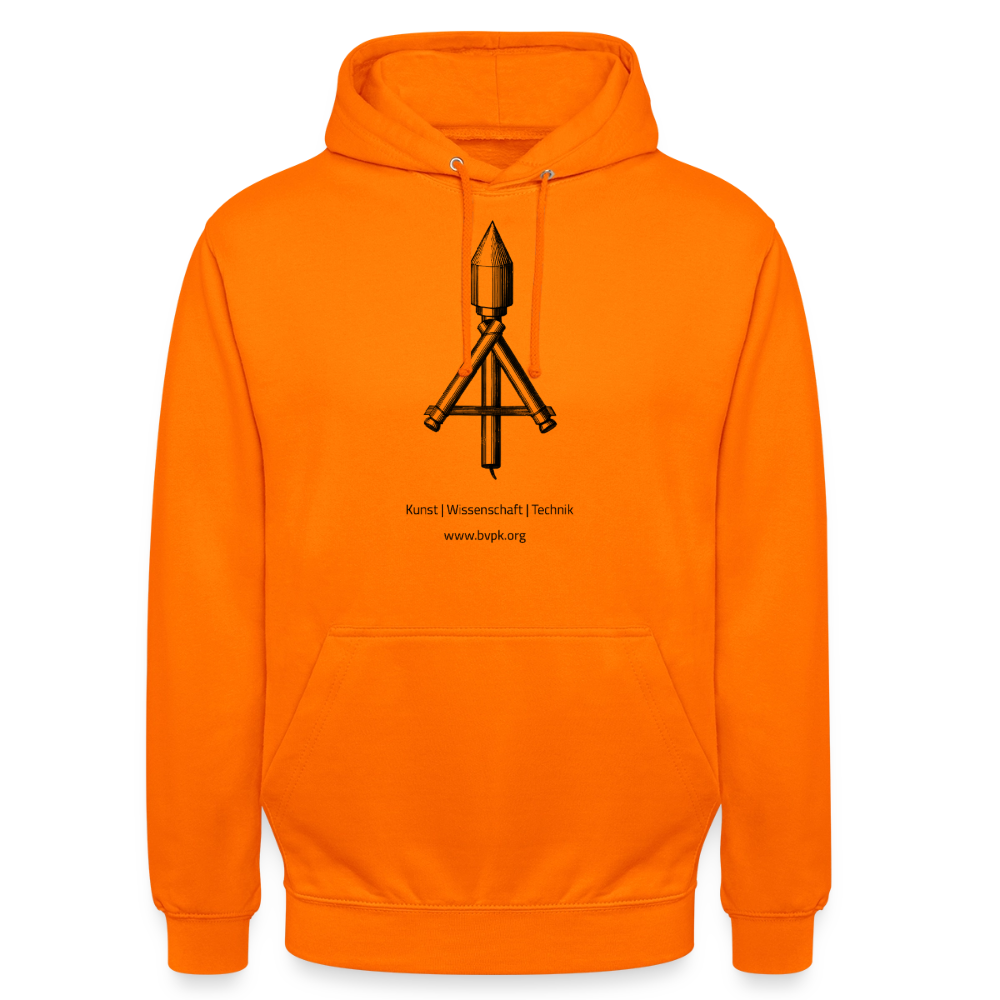 Unisex Hoodie Kunst Wissenschaft Technik - Orange