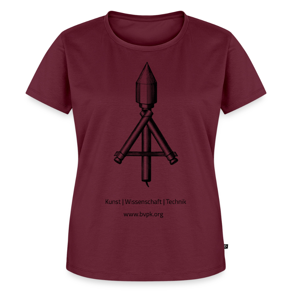 Frauen Premium T-Shirt Kunst Wissenschaft Technik - Burgunderrot