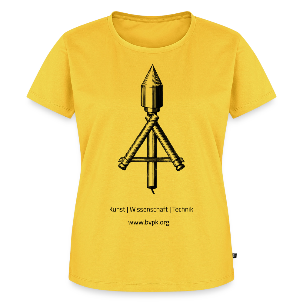 Frauen Premium T-Shirt Kunst Wissenschaft Technik - Sonnengelb
