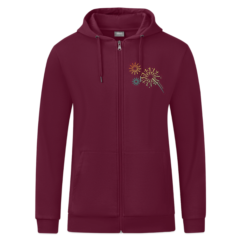 Feuerwerksblume JAKO Kapuzenjacke Organic - Weinrot