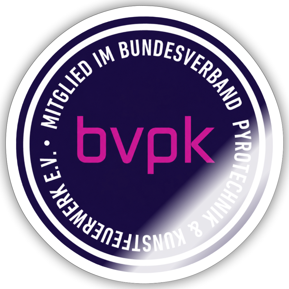 Sticker Größe S (10 x 10 cm) bvpk Mitglied - Weiß glänzend
