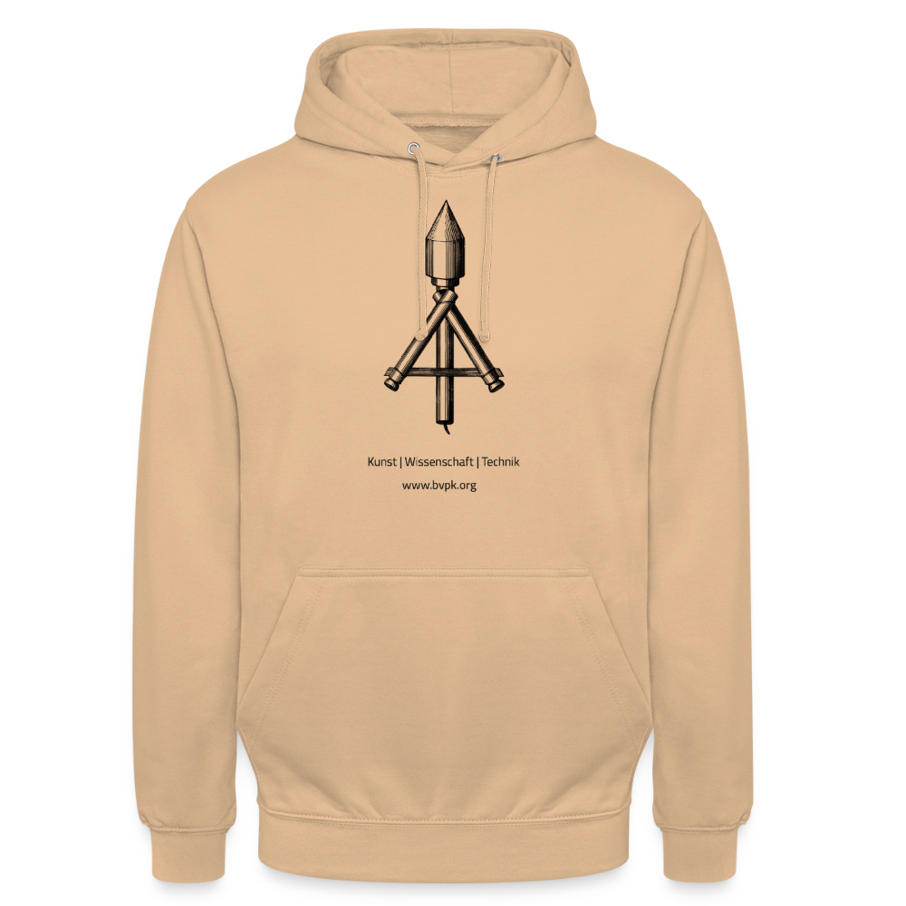 Unisex Hoodie Kunst Wissenschaft Technik - Pfirsich