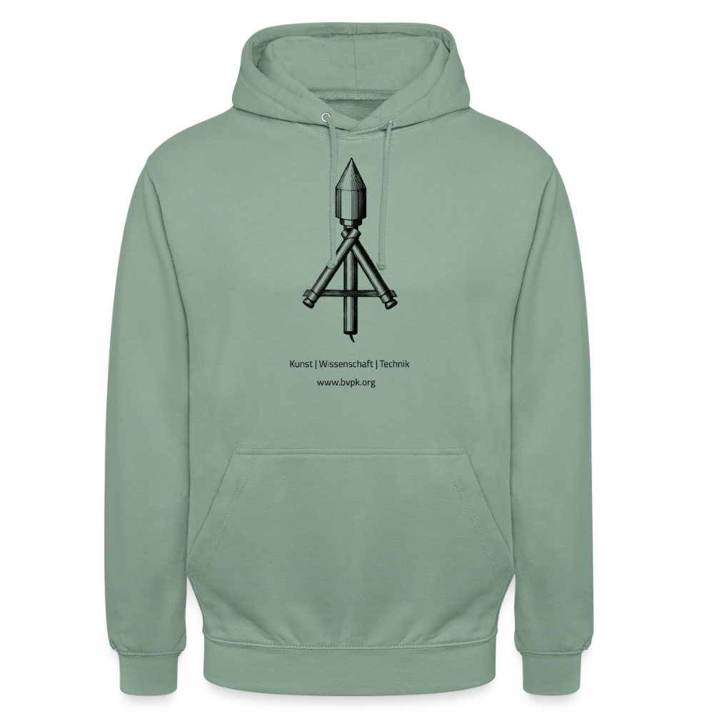 Unisex Hoodie Kunst Wissenschaft Technik - Graugrün