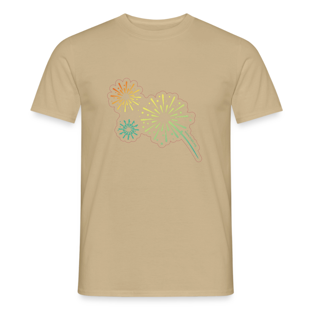 Funken Männer T-Shirt - Sandbeige