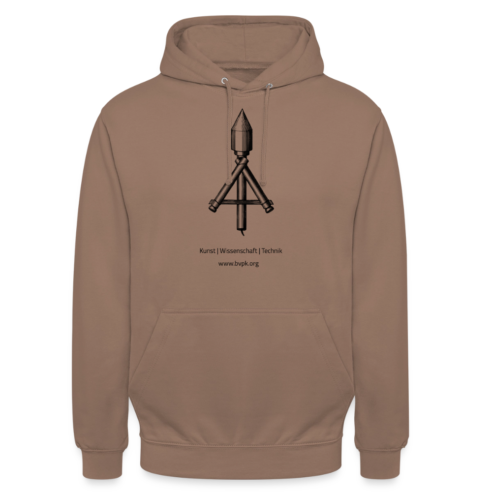 Unisex Hoodie Kunst Wissenschaft Technik - Mokka