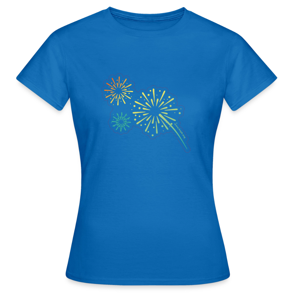 Funken Frauen T-Shirt - Royalblau