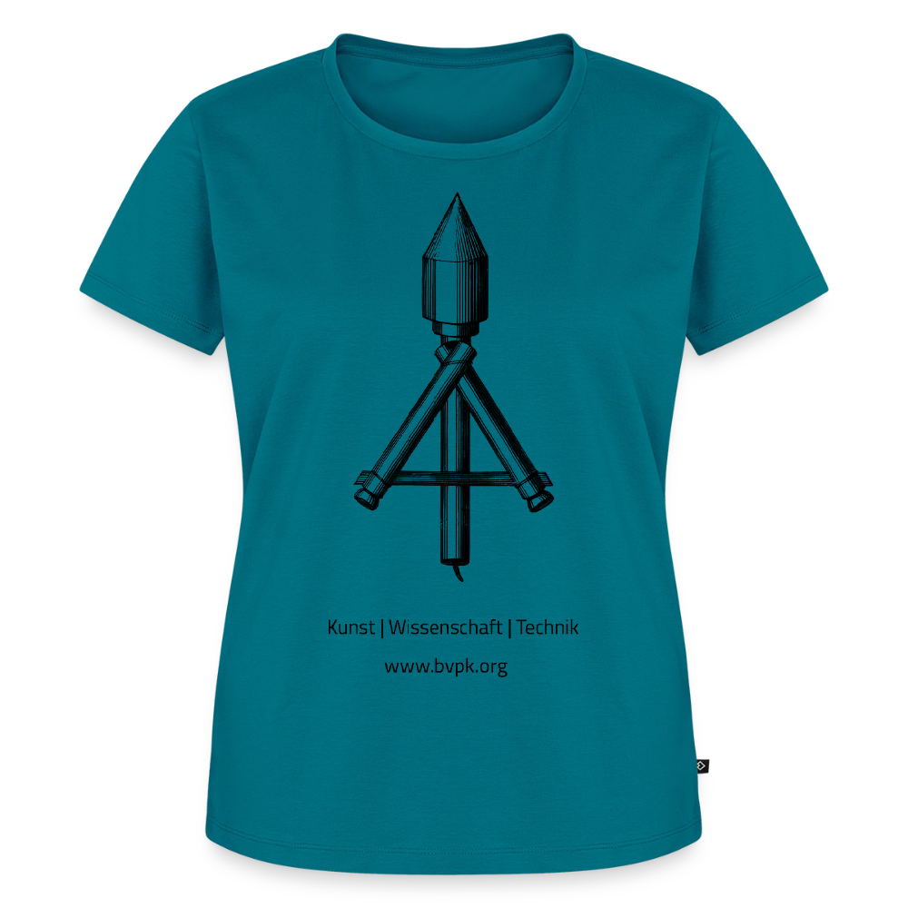 Frauen Premium T-Shirt Kunst Wissenschaft Technik - Petrol