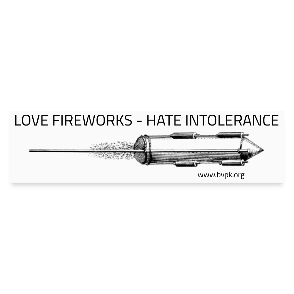 Auto-Aufkleber Love Fireworks - Mattweiß