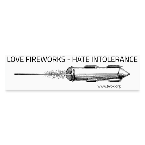 Auto-Aufkleber Love Fireworks - Mattweiß