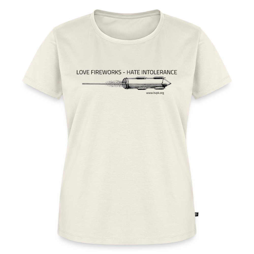Frauen Premium T-Shirt Love Fireworks - Naturweiß