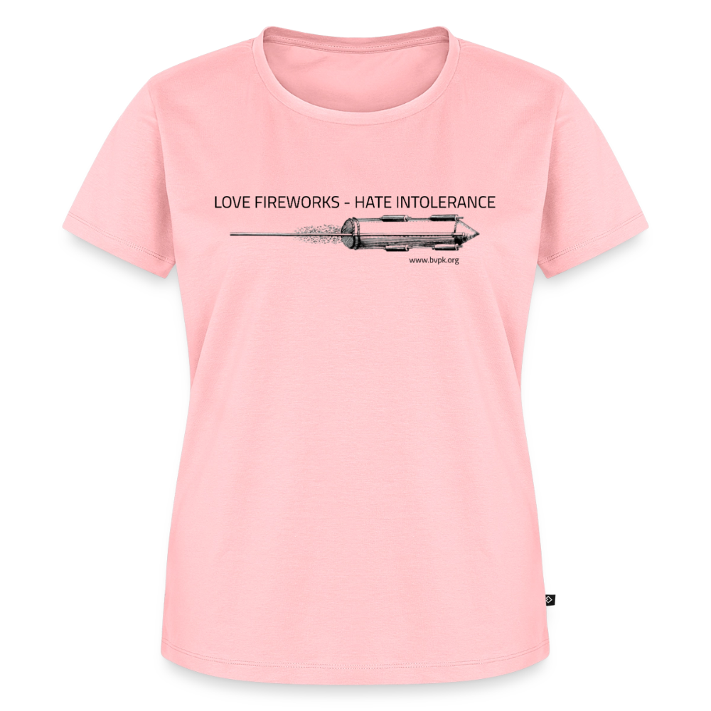 Frauen Premium T-Shirt Love Fireworks - Rosa
