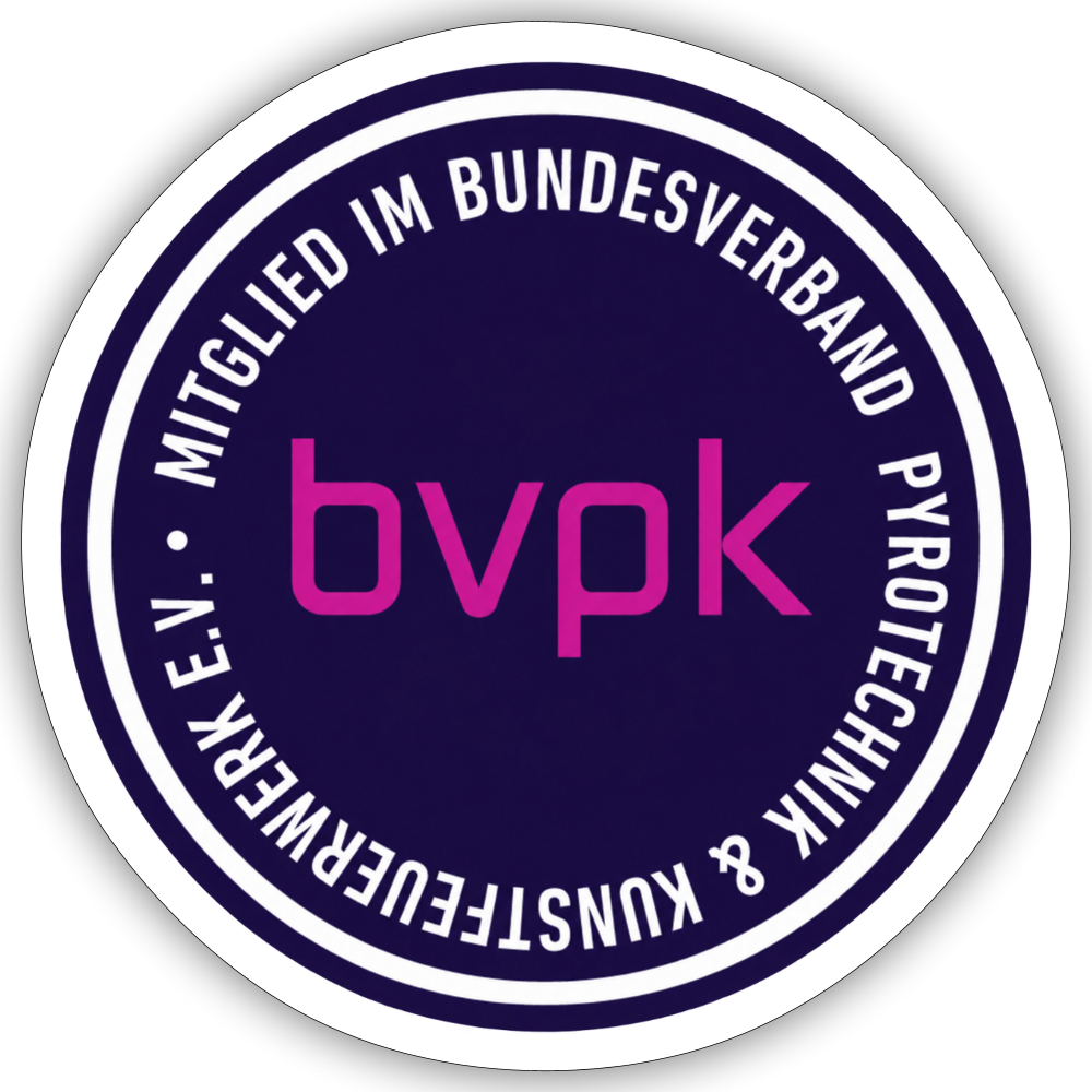 Sticker Größe S (10 x 10 cm) bvpk Mitglied - Mattweiß