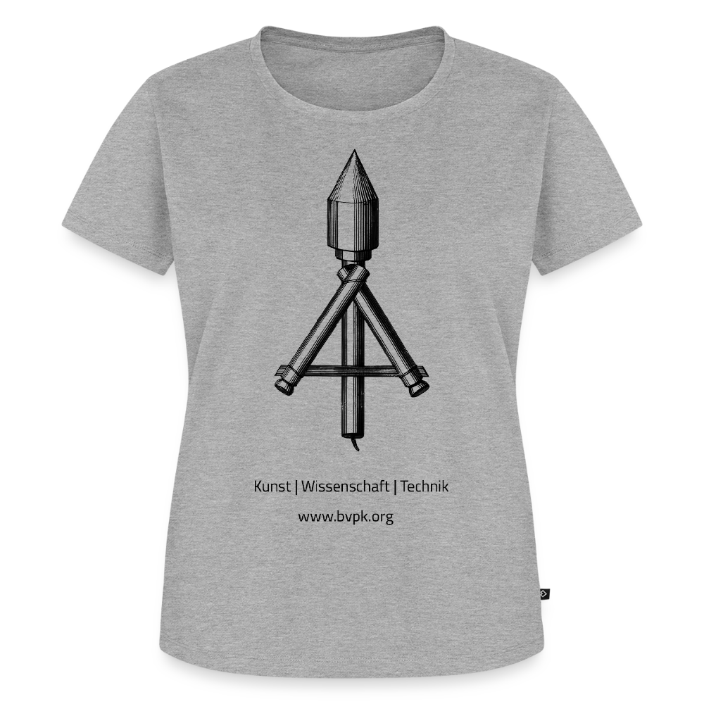 Frauen Premium T-Shirt Kunst Wissenschaft Technik - Grau meliert