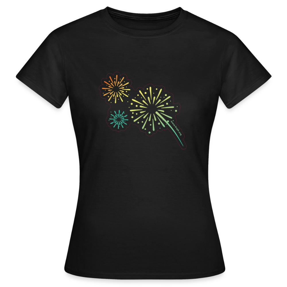 Funken Frauen T-Shirt - Schwarz