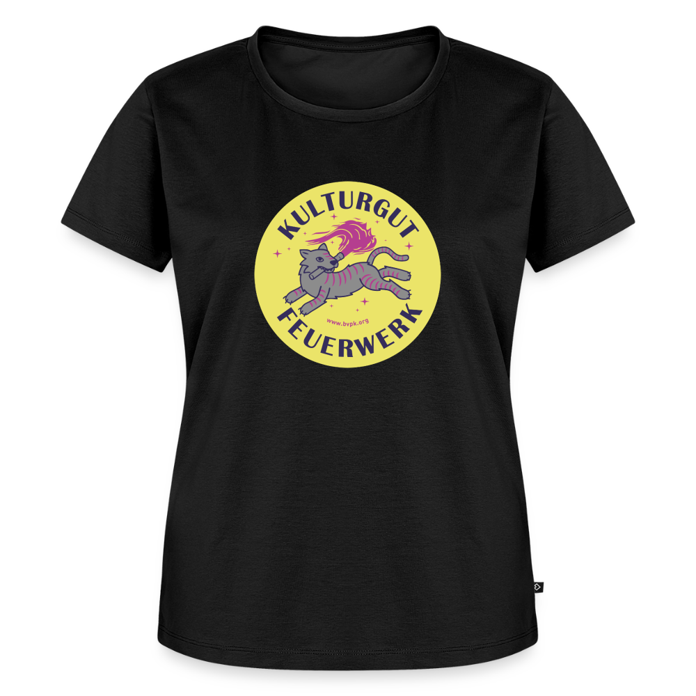 Frauen Premium T-Shirt Kulturgut Feuerwerk - Schwarz
