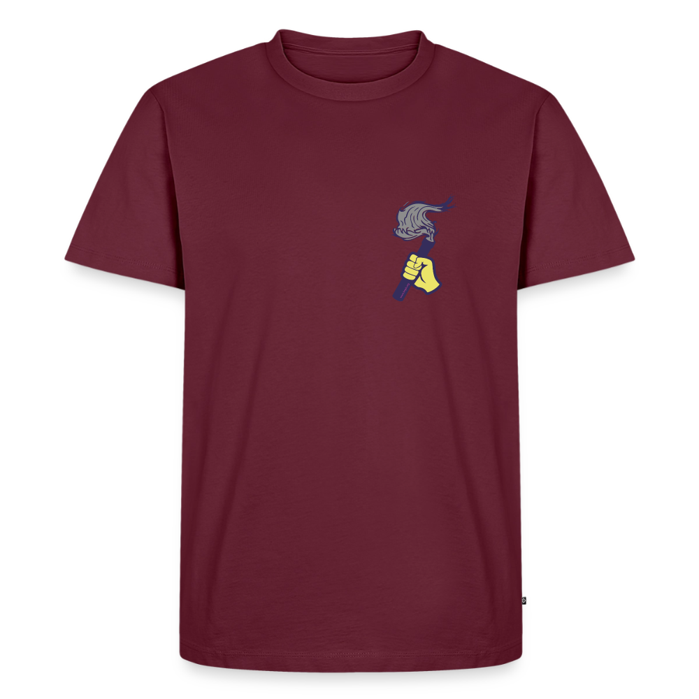 Männer Premium T-Shirt - Burgunderrot