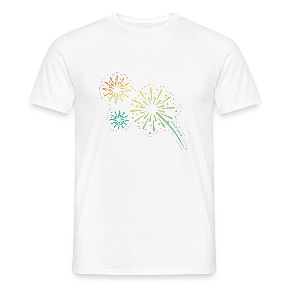 Funken Männer T-Shirt - Weiß