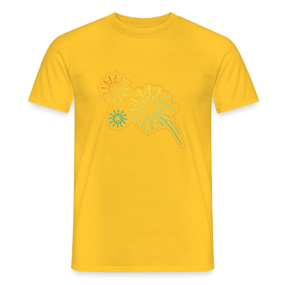 Funken Männer T-Shirt - Gelb