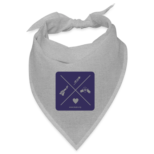 Bandana Feuerwerk - Grau meliert