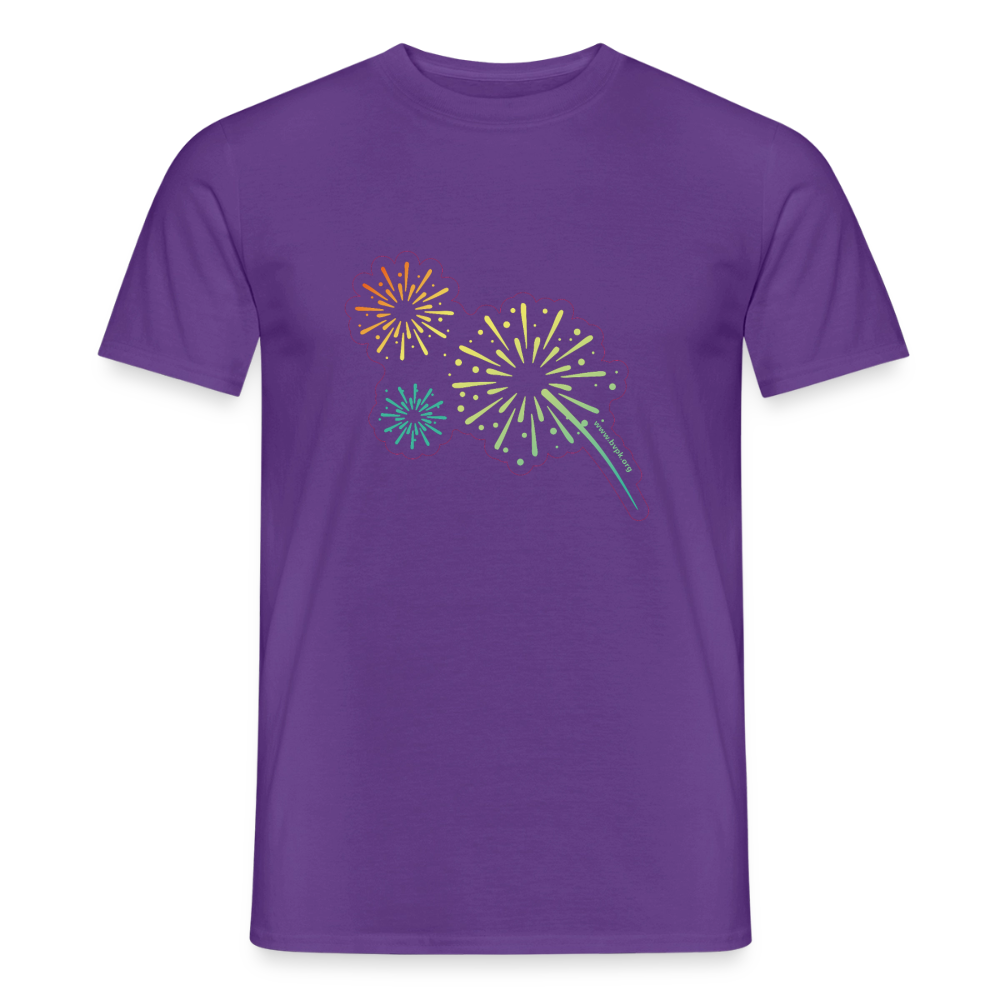 Funken Männer T-Shirt - Lila