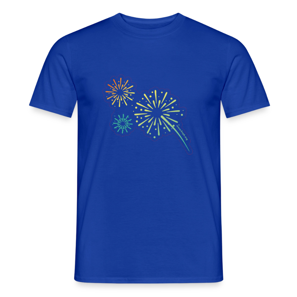 Funken Männer T-Shirt - Dunkelblau