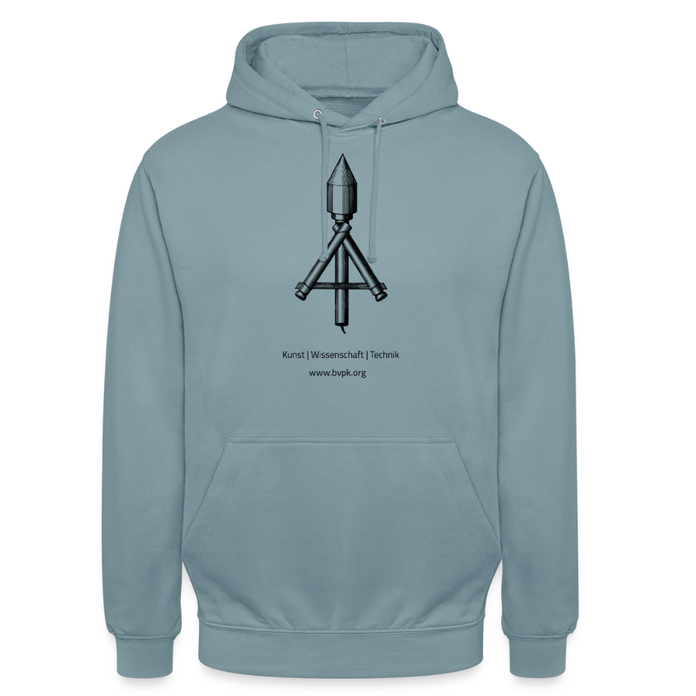 Unisex Hoodie Kunst Wissenschaft Technik - Nebelblau