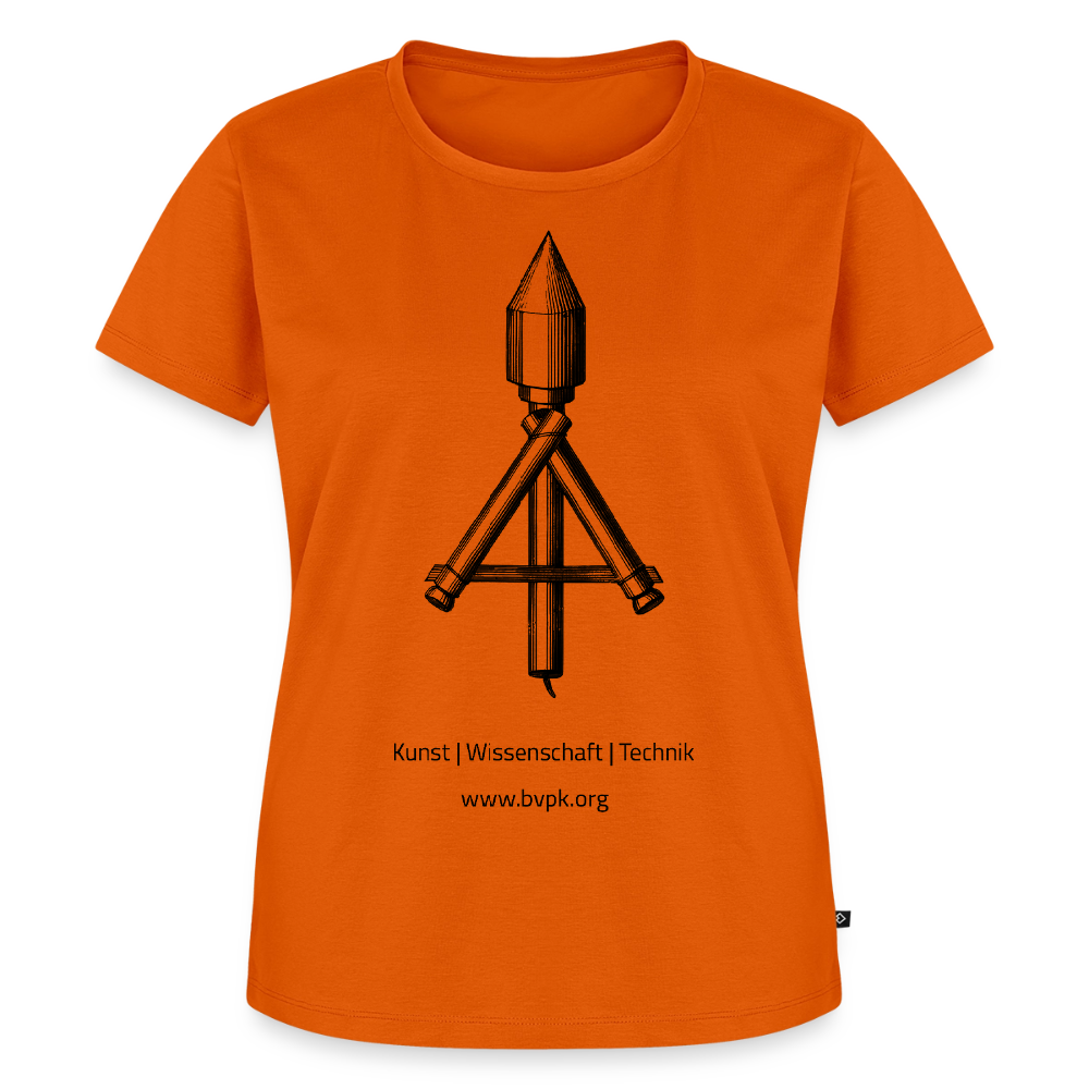 Frauen Premium T-Shirt Kunst Wissenschaft Technik - Orange 